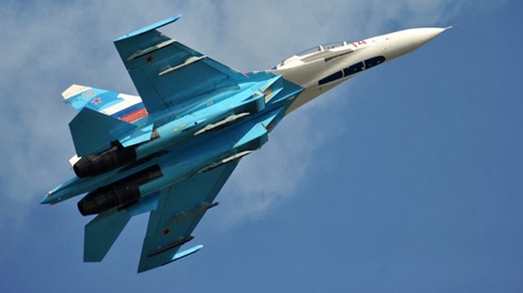 Nga bác tin chiến đấu cơ vi phạm không phận Ukraine - 1 Trực thăng Su-27 của Nga.