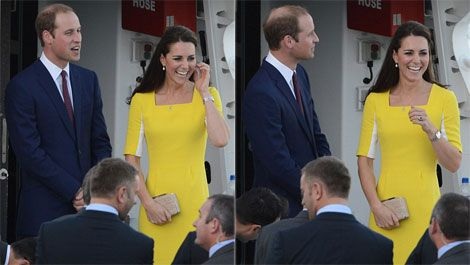 Hoàng tử William và Công nương cũng lên tàu để ngắm cảng Sydney.