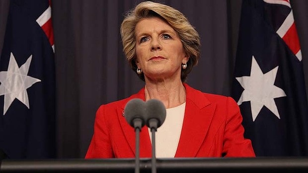 Nữ Ngoại trưởng Úc Julie Bishop.