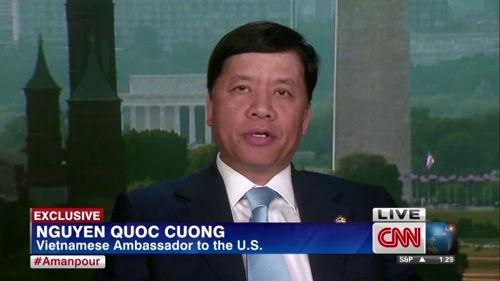 Đại sứ Việt Nam tại Mỹ bác bỏ luận điệu sai trái của Đại sứ Trung Quốc trên CNN - 1 Đại sứ Việt Nam tại Mỹ - Nguyễn Quốc Cường trả lời phỏng vấn CNN