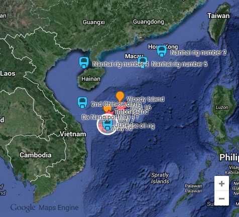 Trung Quốc ồ ạt đưa thêm 4 giàn khoan dầu vào Biển Đông - 1 Trung Quốc ồ ạt đưa thêm 4 giàn khoan vào Biển Đông