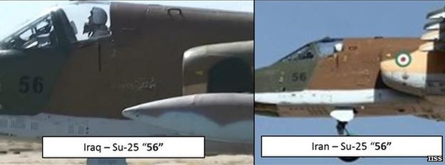 "Iran triển khai máy bay tấn công trợ giúp Iraq" - 2 IISS cho biết số seri trên các máy bay do Iraq công bố trùng khớp với các số seri của máy bay Iran.