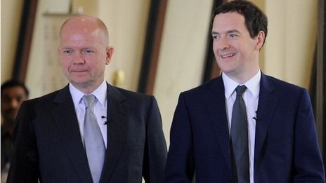 Ngoại trưởng Anh William Hague và Bộ trưởng tài chính George Osborne.