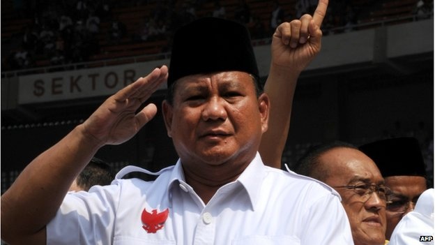 Ứng viên Prabowo Subianto.