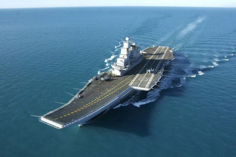 Tàu sân bay INS Vikramaditya của Ấn Độ.
