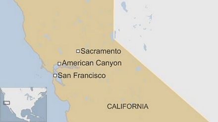 Động đất mạnh nhất trong 25 năm tại California, 87 người nhập viện - 1 Tâm chấn của động đất cách thị trấn American Canyon 6 km về phía tây bắc.