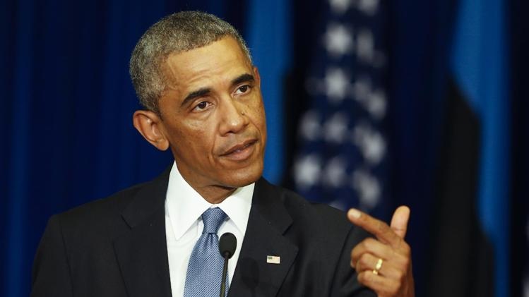 Mỹ ẩn ý ủng hộ Ukraine gia nhập NATO, hối thúc hỗ trợ quân sự - 1 Tổng thống Obama phát biểu tại Tallinn, Estonia ngày 3/9.