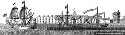 Các tàu ở cảng Leith chuẩn bị cho cuộc hành trình.