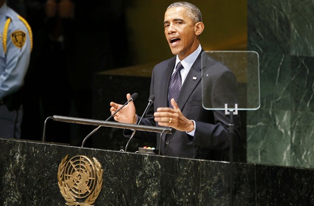Đại hội đồng LHQ: Ông Obama tuyên bố triệt "mạng lưới chết chóc" IS - 1 Tổng thống Mỹ phát biểu tại Phiên thảo luận cấp cao Khóa họp 69 Đại hội đồng LHQ.