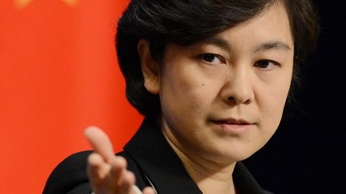 Người phát ngôn Bộ ngoại giao Trung Quốc Hoa Xuân Oánh.