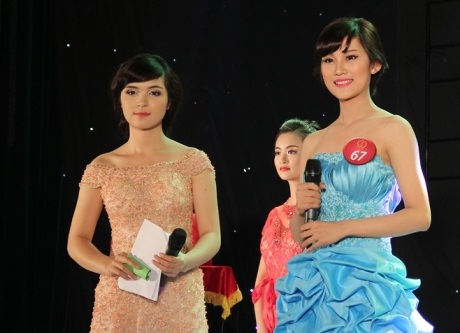 Đoàn Thị Thảo bứt phá ở phần thi ứng xử.