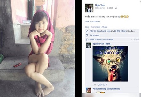 "Hotgirl" Việt với ảnh chéo chân gây bão Facebook - 1 Hotgirl Việt với ảnh chéo chân gây bão Facebook