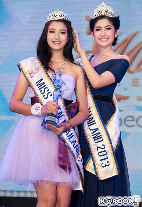 Nữ sinh đeo niềng răng chiến thắng Miss Teen Thái Lan 2014 - 11 Và chính thức trao vương miện cho Patnida.