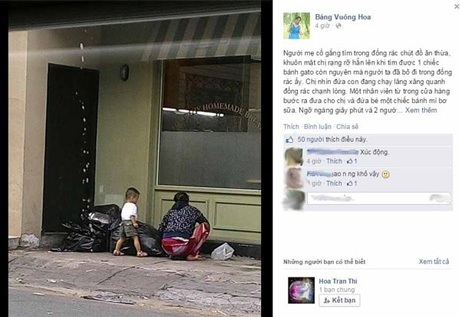 Nghẹn lòng chuyện mẹ bới rác tìm bánh gato cho con - 1 Chuyện tuy ngắn nhưng cũng đủ làm nhiều người xúc động và cảm thấy nghẹn ngào.