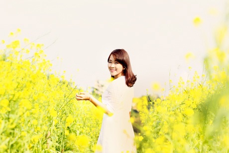 Hải Yến có nét đẹp nữ tính, trong sáng