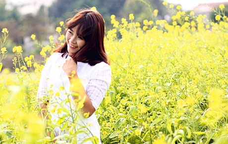 Nét nhí nhảnh của cô nữ sinh năm cuối