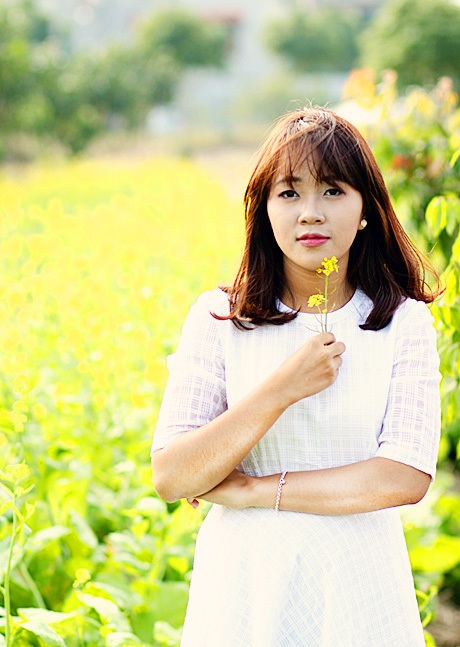 Nét nhí nhảnh của cô nữ sinh năm cuối