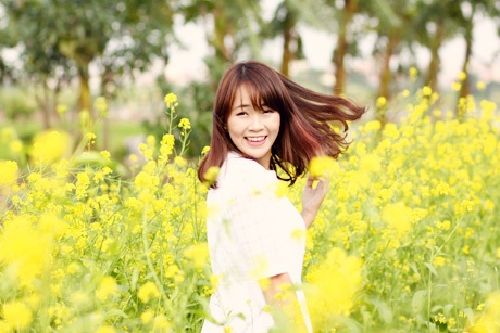 Nét nhí nhảnh của cô nữ sinh năm cuối