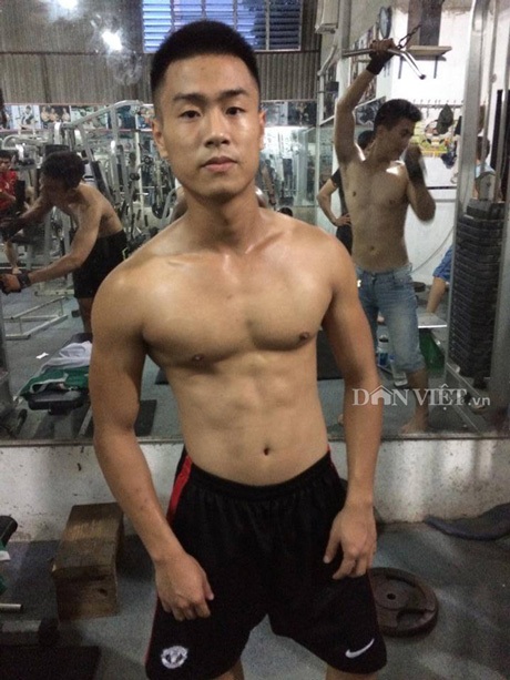 Bị bạn gái bỏ vì “gầy như nghiện”, 9x “lột xác” bằng gym - 7 Vóc dáng cân đối, khỏe mạnh của Dũng hiện giờ. Ảnh: NVCC.