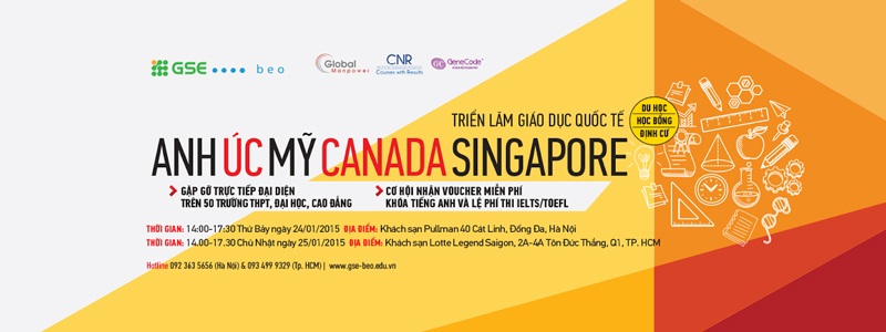 “Săn” hàng trăm học bổng “khủng”tại triển lãm du học quốc tế GSE - BEO - 2 Thông tin chi tiết về triển lãm, liên hệ Công ty Dịch vụ Giáo Dục Toàn Cầu (GSE-beo)