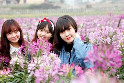 Vườn hoa đẹp nhất Hà Nội “hút” chân giới trẻ Hà thành | Báo Dân trí