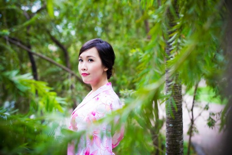 Hoa khôi Ngoại thương khoe dáng yêu kiều trong trang phục Nhật Bản - 9 Hoài Thư