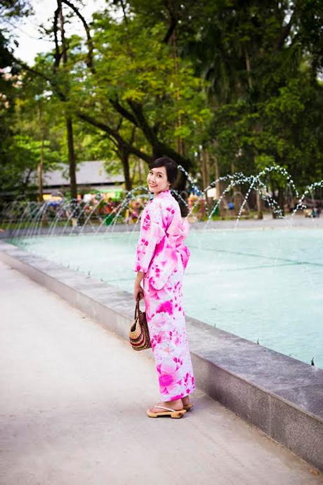 Hoa khôi Ngoại thương khoe dáng yêu kiều trong trang phục Nhật Bản - 12 Hoài Thư