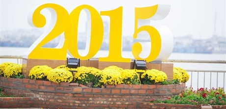 Bạn trẻ Đà Nẵng rạng rỡ bên đường hoa Tết - 1 Đường hoa Bạch Đằng 2015 với chủ đề “ Đà Nẵng – Rực rỡ sắc xuân”