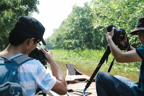 Quay video ở Đồng Tháp.