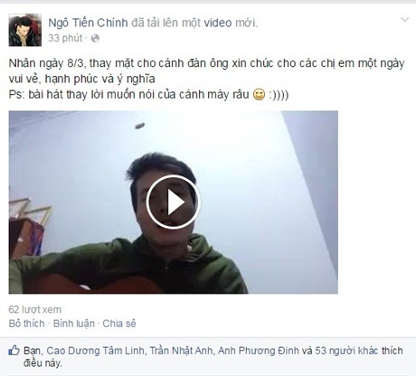 Trên facebook ngập tràn những tấm thiệp và lời chúc dành tặng cho những người phụ nữ.