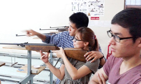 Nhiều vận động viên trẻ được hưởng lương và được đào tạo miễn phí ẢNH: T.N.A