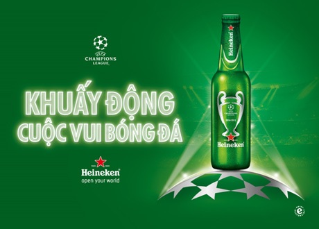 Khuấy động giải bóng đá UEFA Champions League cùng Heineken - 1 Bạn đã sẵn sàng “Khuấy động cuộc vui bóng đá” cùng Heineken ngày 6/6 này?