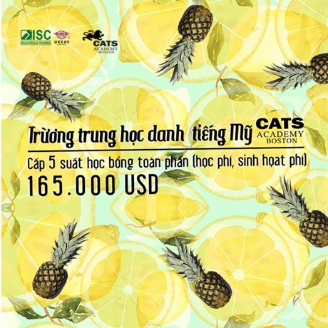 Trường Trung học danh tiếng Mỹ CATS Academy Boston cấp 5 suất học bổng toàn phần - 1 Trường Trung học danh tiếng Mỹ CATS Academy Boston cấp 5 suất học bổng toàn phần