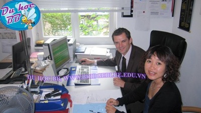 Hội thảo du học Thụy Sĩ, học bổng trường BHMS - 4 Đại diện BB Cầu Xanh thăm và làm việc với cán bộ phụ trách thực tập và việc làm trường BHMS Thụy Sĩ