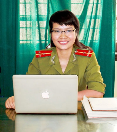 Thượng úy Trần Thị Phương Thảo.
