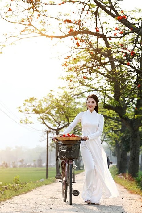 Thiếu nữ Hà thành nền nã, dịu dàng bên sắc hoa gạo - 10 Hoài Thư