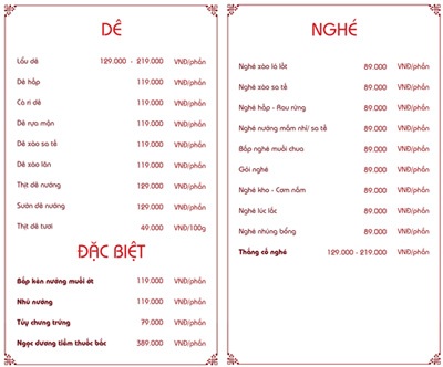 Giới trẻ Sài thành “mê mẩn” với quán ăn 20 năm tuổi - 8 Thực đơn món chính với giá cả cực kỳ hấp dẫn