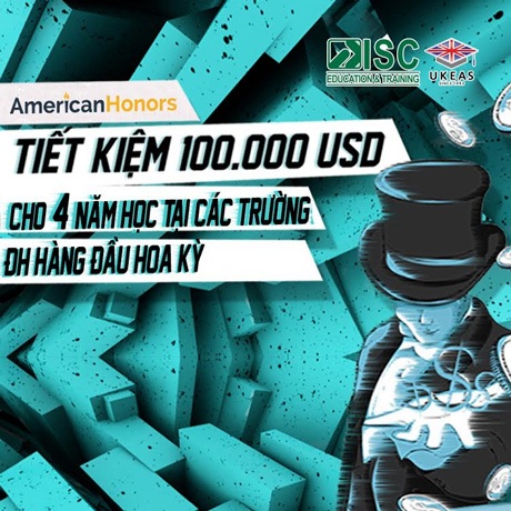 American Honors - Tiết kiệm 100.000 USD cho 4 năm du học tại các trường ĐH hàng đầu Mỹ - 1 Tiết kiệm 1/3 chi phí du học