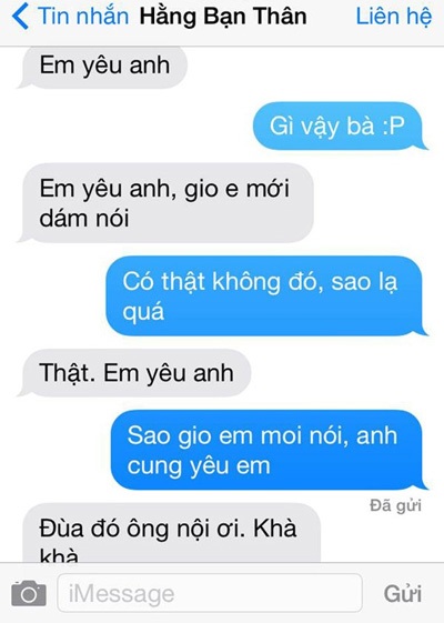 Minh Quang bị cô bạn thân lừa tin nhắn “Em yêu anh”.