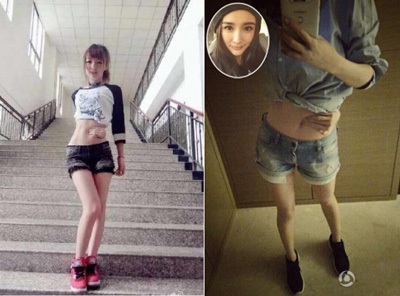 Thiếu nữ châu Á “phát sốt” với trào lưu khoe ảnh “tay chạm rốn” - 4 Không chỉ tay chạm rốn mà còn diễn ngược lại, tay chạm đốt sống lưng.