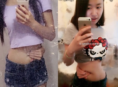 Thiếu nữ châu Á “phát sốt” với trào lưu khoe ảnh “tay chạm rốn” - 6 Tuy nhiên không phải cô gái nào cũng thực hiện được