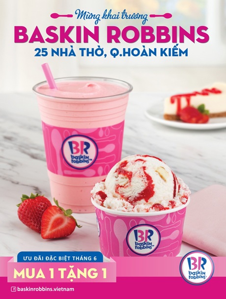 Baskin Robbins khai trương cửa hàng thứ 2 tại Hà Nội - 1 Baskin Robbins khai trương cửa hàng thứ 2 tại Hà Nội