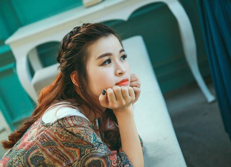 Ngắm 13 nữ sinh đẹp nhất cuộc thi hoa khôi ĐH FPT - 3 Là một trong những gương mặt đầu tiên lên sóng, bộ ảnh đăng ký dự thi Miss FU Hanoi 2015 của