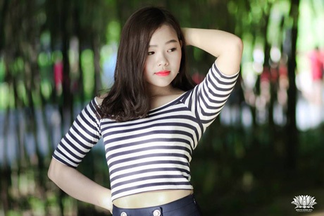 Ngắm 13 nữ sinh đẹp nhất cuộc thi hoa khôi ĐH FPT - 5 Là cô gái thân thiện, hòa đồng và dễ mến,