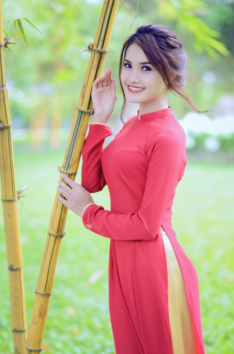 Thiếu nữ 9X Sài thành đẹp thướt tha trong tà áo dài - 14 N.E