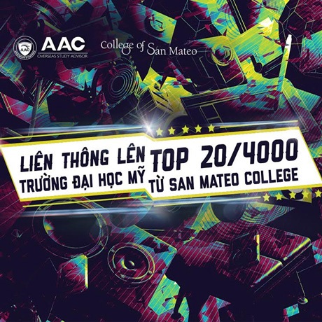 Liên thông lên 20/4500 trường ĐH Mỹ từ San Mateo College - 1 Liên thông lên 20/4500 trường ĐH Mỹ từ San Mateo College