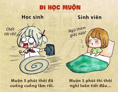9 điều khác biệt giữa học sinh và sinh viên - 7 Học sinh ngủ ở nhà và học ở lớp, còn sinh viên thì ngủ ở cả hai nơi