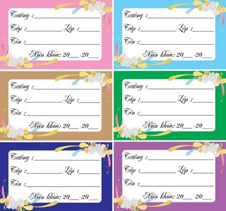 Những hình ảnh gợi nhớ “tuổi thơ dữ dội” - 3 Những tấm nhãn vở nhỏ xíu, đáng yêu