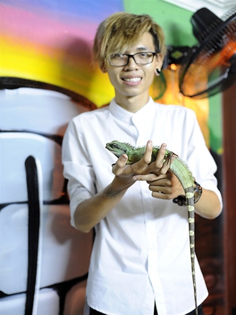 Ông chủ của quán là nam sinh trẻ Nguyễn Anh Duy