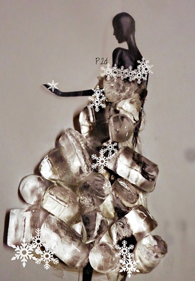 Chất liệu viên nước đá sử dụng thiết kế trên bản vẽ.